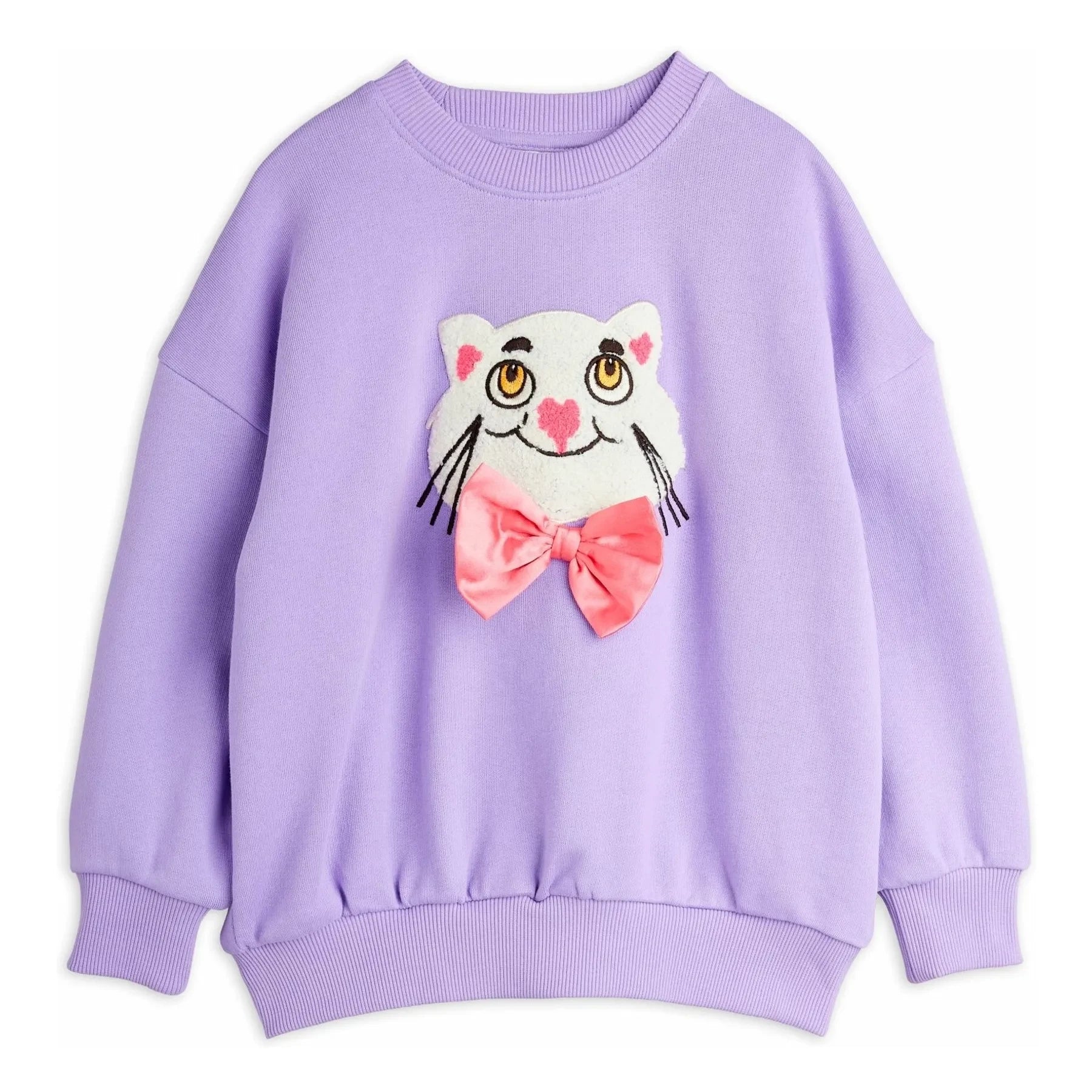 Mini Rodini - Sweatshirt Katze Bio-Baumwolle | Lila