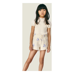 Mipounet - Zoé fitilli T-shirt | Ekru