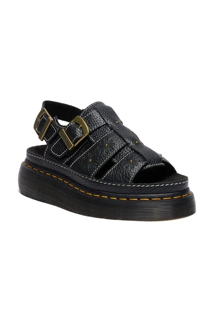 Dr. Martens platform kadın deri sandalet Wrenlie