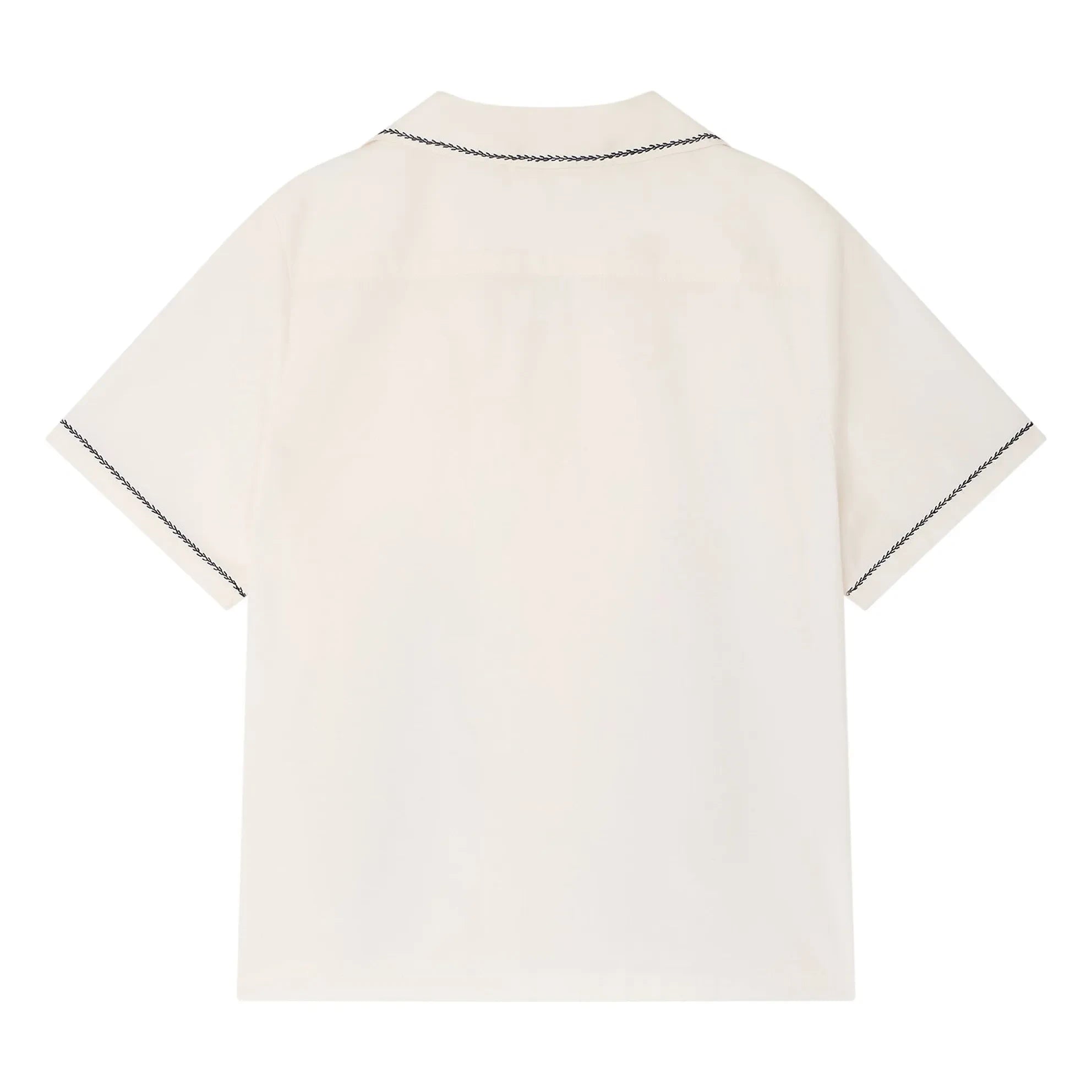 Bonpoint - Steve embroidered shirt Organic cotton | Cream