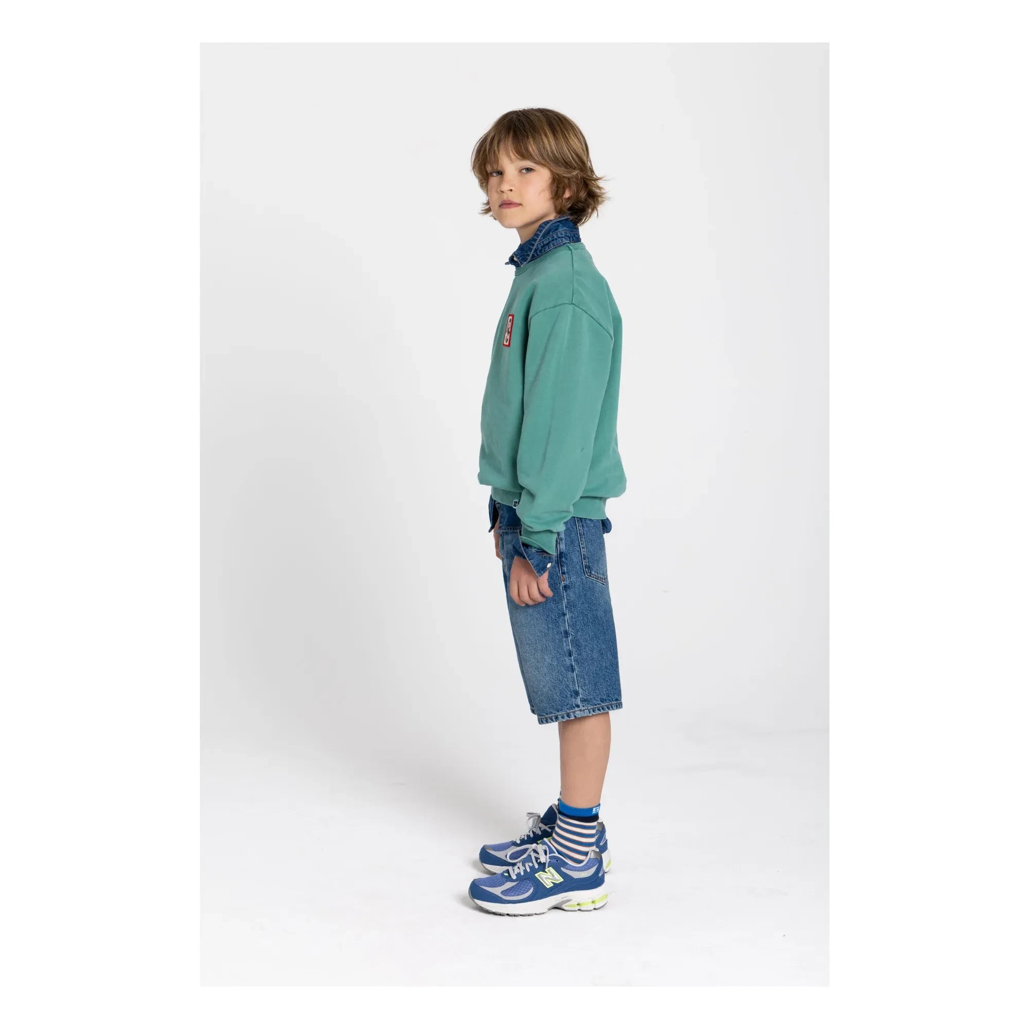 Hundred Pieces - Ryde Wheelers Sweatshirt aus Bio-Baumwolle | Smaragdgrün