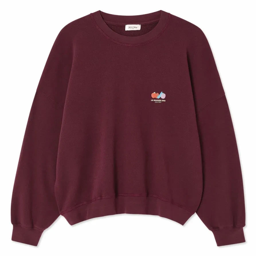 American Vintage - Atubay Pamuklu Sweatshirt | Lie de vin