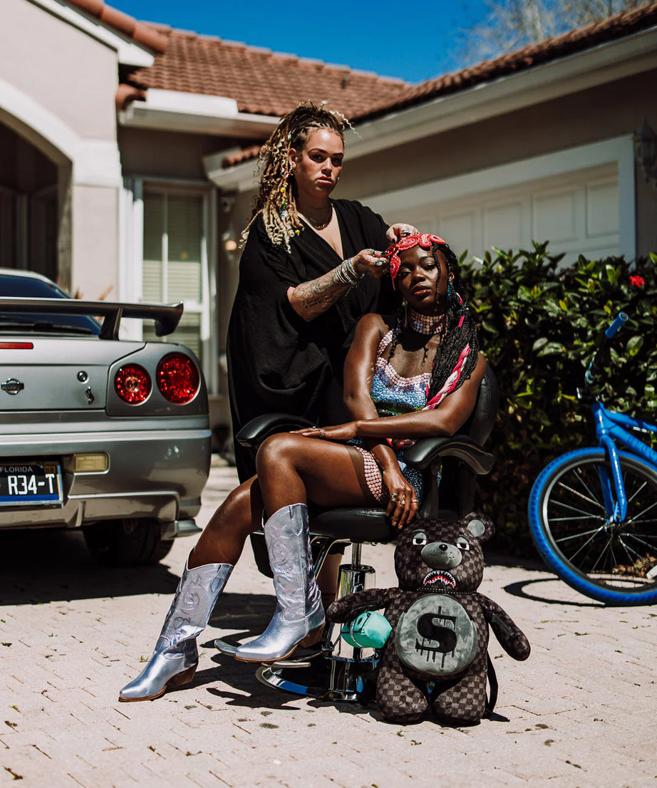 Sprayground - 鲨鱼伞熊泰迪背包