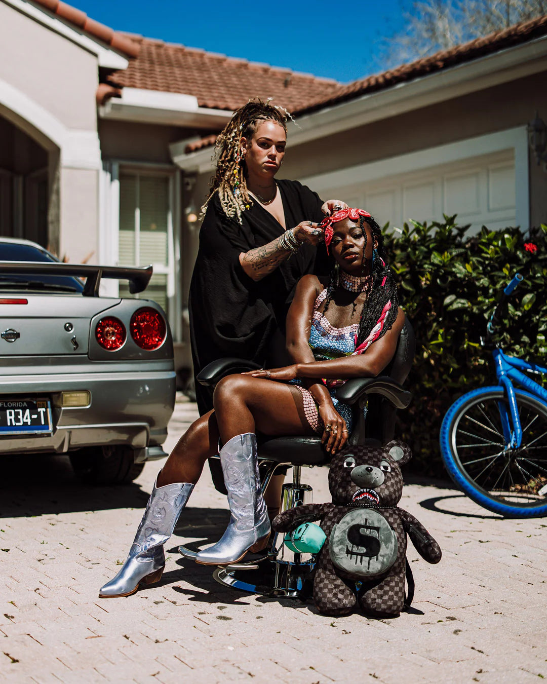 Sprayground - 鲨鱼伞熊泰迪背包