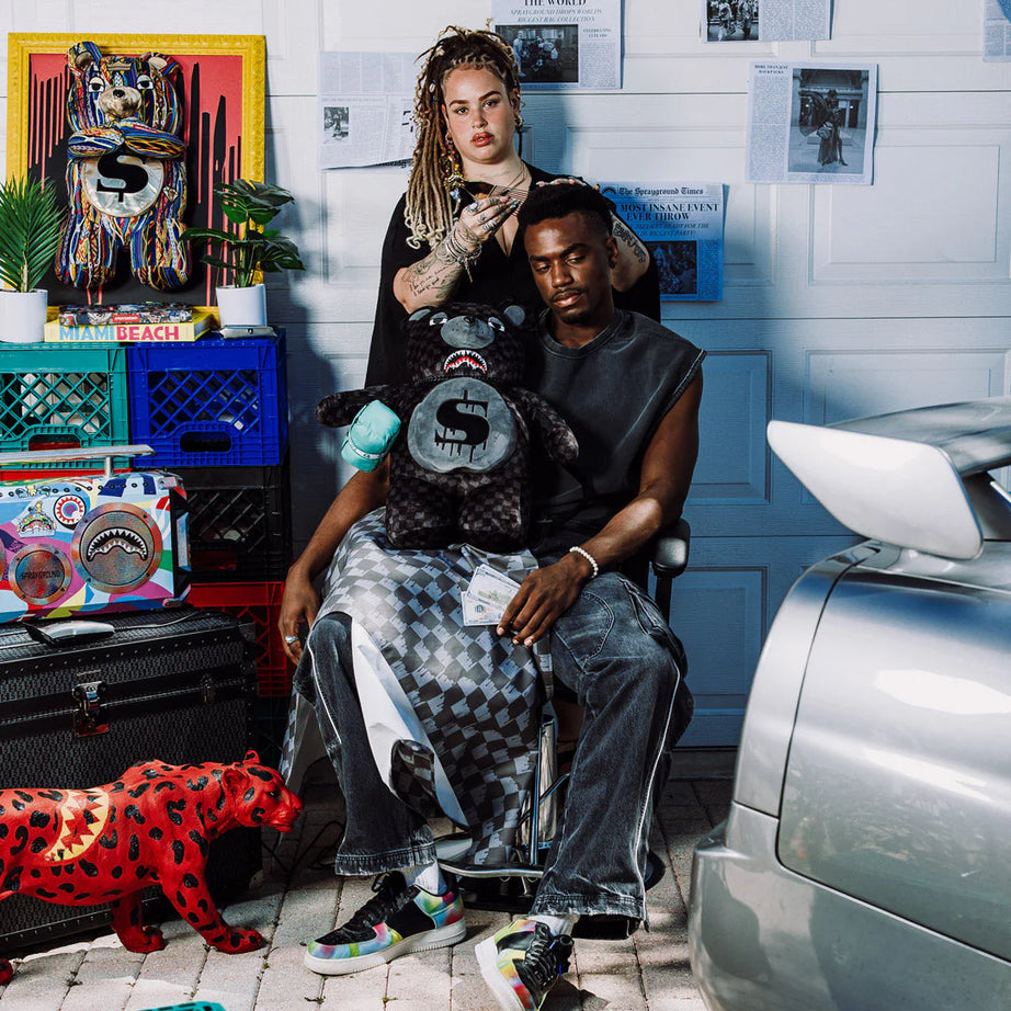 Sprayground - حقيبة ظهر تيدي دب القرش Para