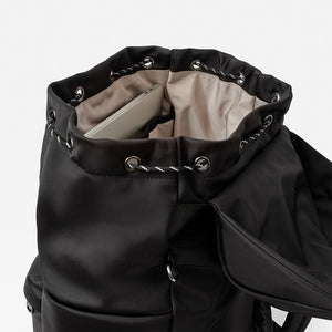 Finnson Elise Eco Changing Backpack & Changing Mat - Black-Changing Bags-Black- | Natural Baby Shower