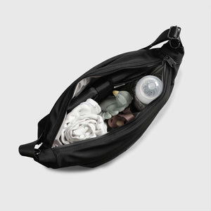 Finnson Osma Eco Sling Changing Bag with Clips - Black-Changing Bags-Black- | Natural Baby Shower