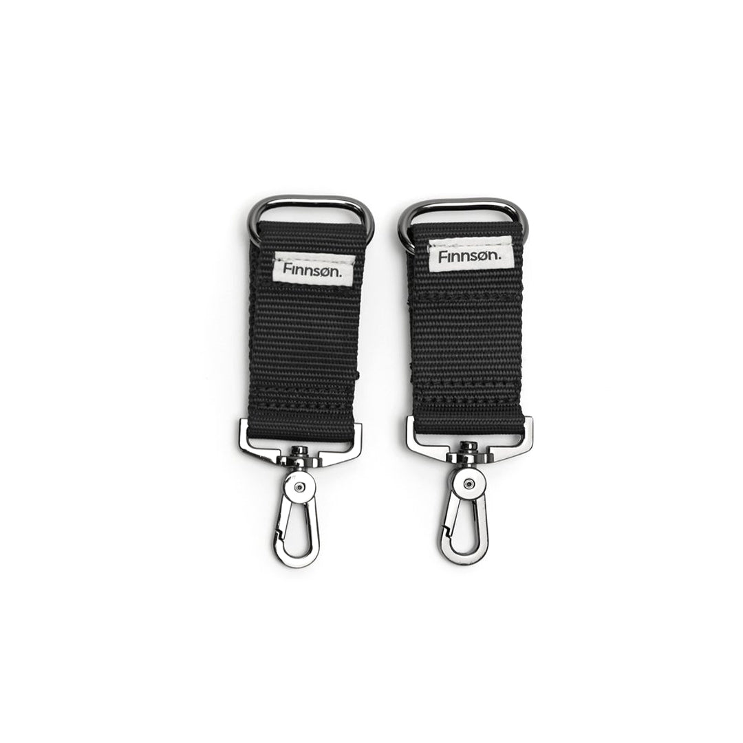 Finnson Osten Stroller Clips - Black-Stroller Clips- | Natural Baby Shower