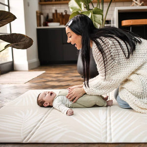 FOLDiMATS Playmat 130x190cm - Palm Scandi-Play Mats-Palm Scandi-130x190cm | Natural Baby Shower