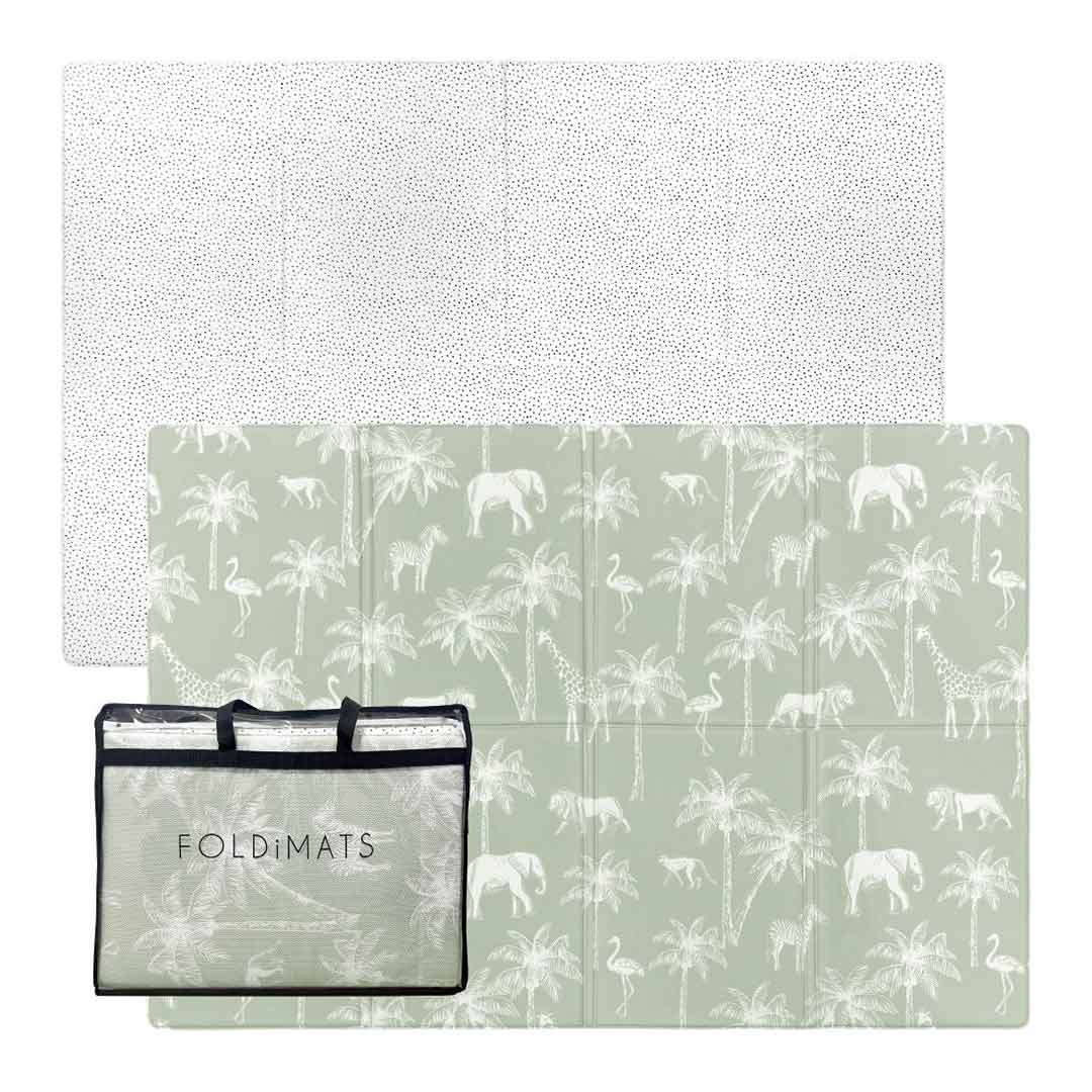 FOLDiMATS Playmat 130x190cm - Safari Dotty-Play Mats-Safari Dotty-130x190cm | Natural Baby Shower
