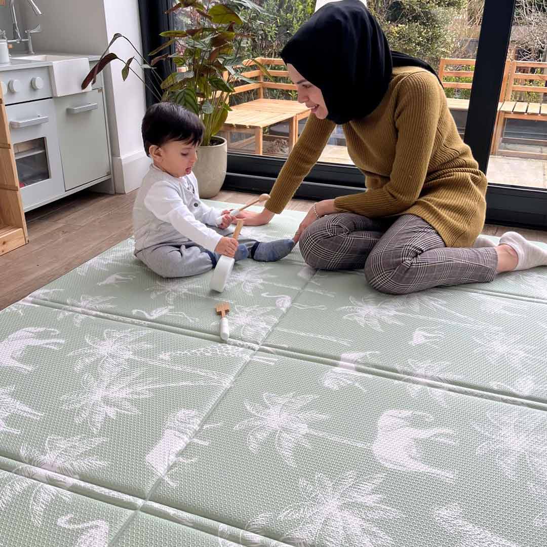 FOLDiMATS Playmat 130x190cm - Safari Dotty-Play Mats-Safari Dotty-130x190cm | Natural Baby Shower