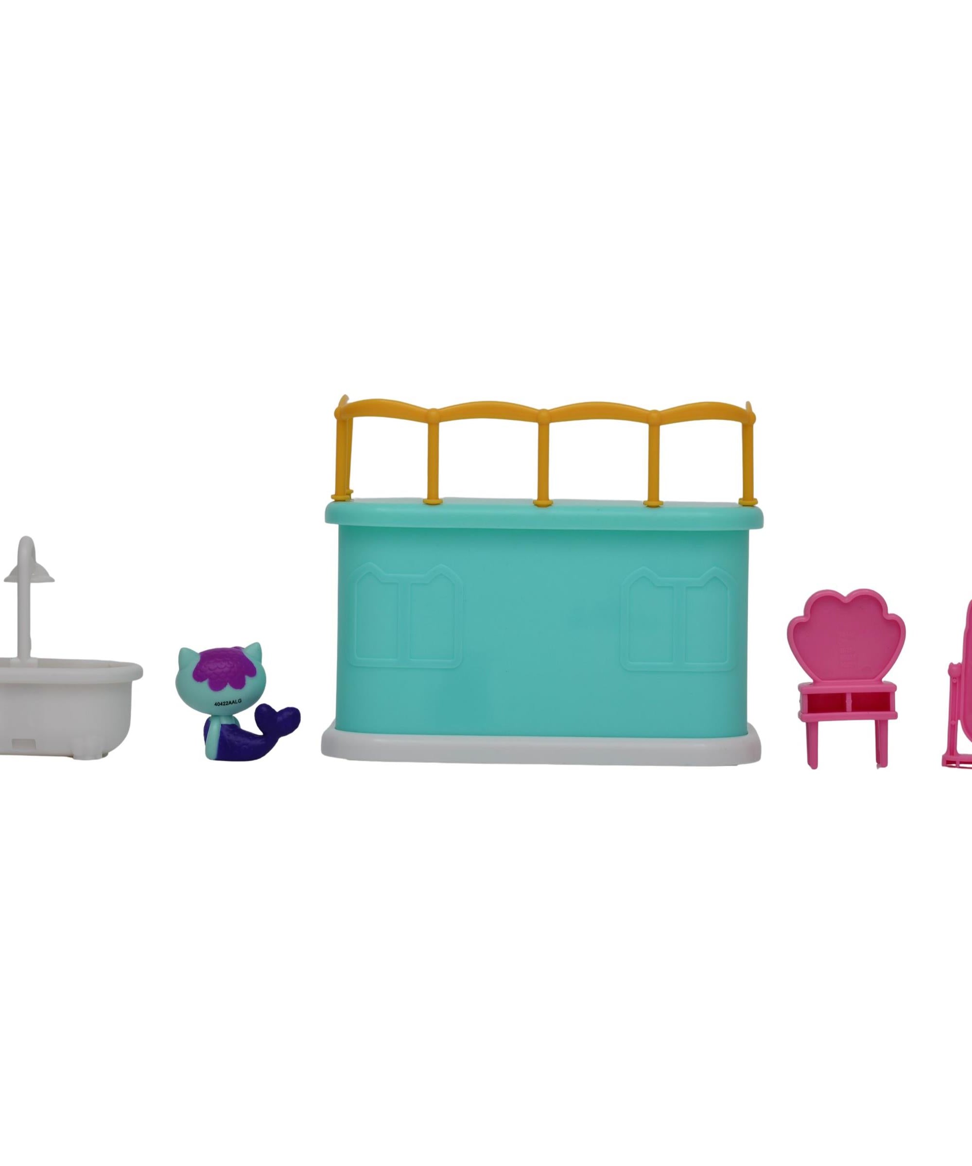 Gabbys Dollhouse - Set de Juguetes Aventura de Baño con Mercat