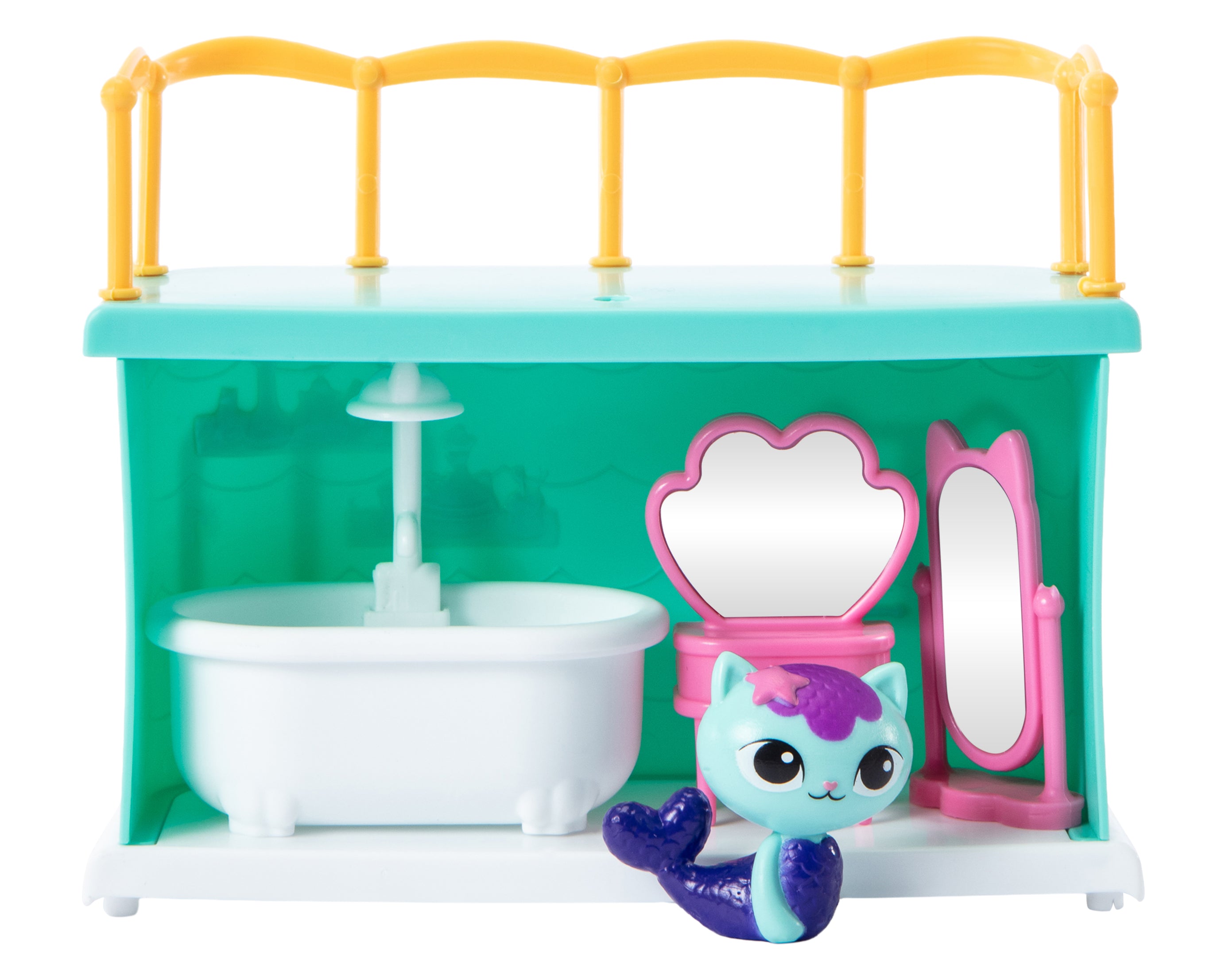 Gabbys Dollhouse - Mercat ile Banyo Macerası Oyuncak Seti