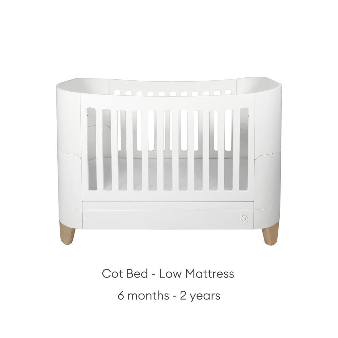 gaia-baby-serena-cot-bed-white-natural-flat-8 | Natural Baby Shower