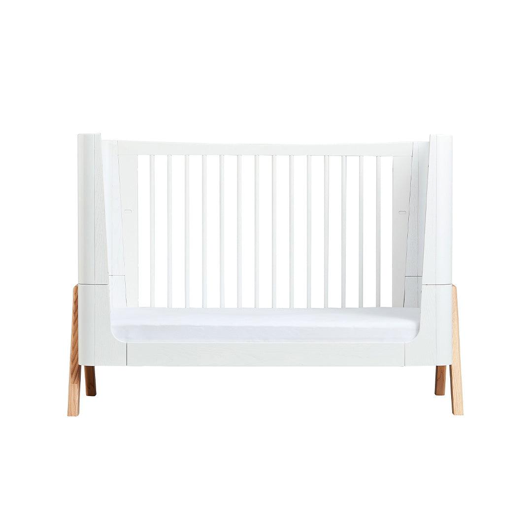 Gaia Baby Hera Cot Bed + Dresser Two Piece Bundle - 	Scandi-White + Natural-Nursery Sets- | Natural Baby Shower