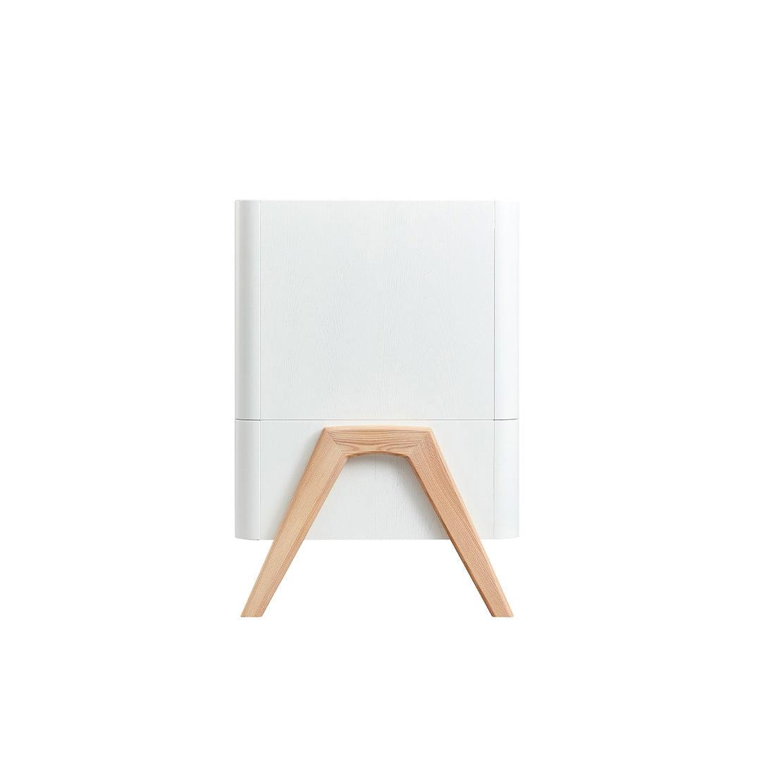 Gaia Baby Hera Cot Bed + Dresser + Wardrobe Three Piece Bundle - Scandi-White + Natural-Nursery Sets- | Natural Baby Shower