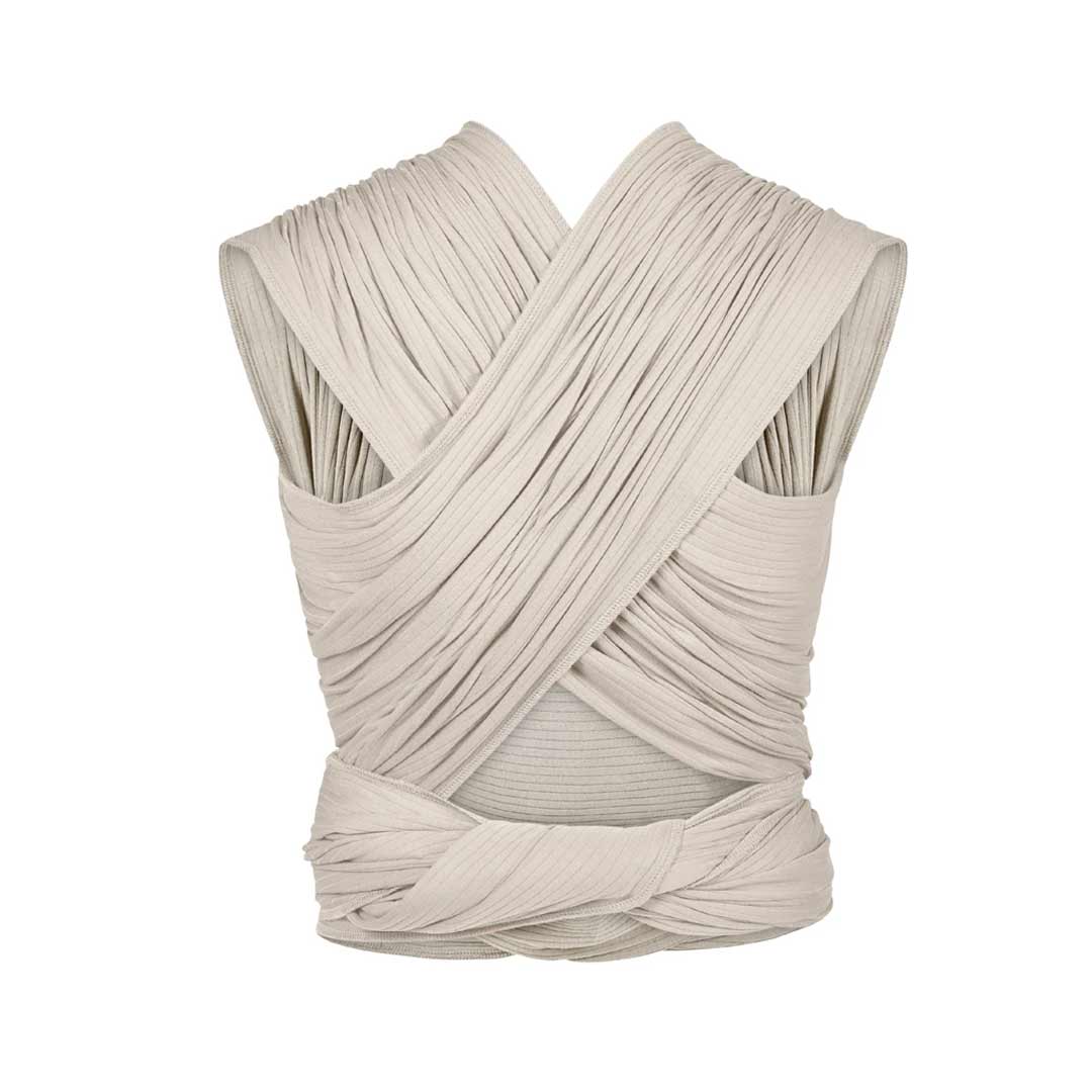 Gaia Stretchy Baby Wrap Carrier - Organic Cotton - Ecru-Baby Carriers- | Natural Baby Shower
