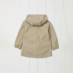 Grass & Air Colour Revealing Rain Jacket - Stone-Coats-Stone-12-18m | Natural Baby Shower