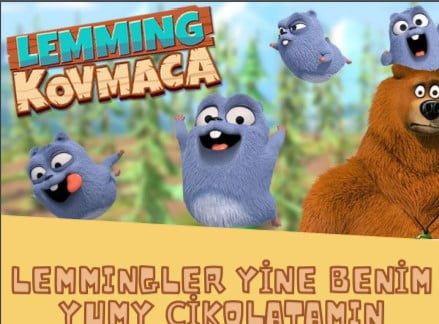 Grizzy ve Lemmingler - Hikayeli Boyama Kitabı-Dinossi