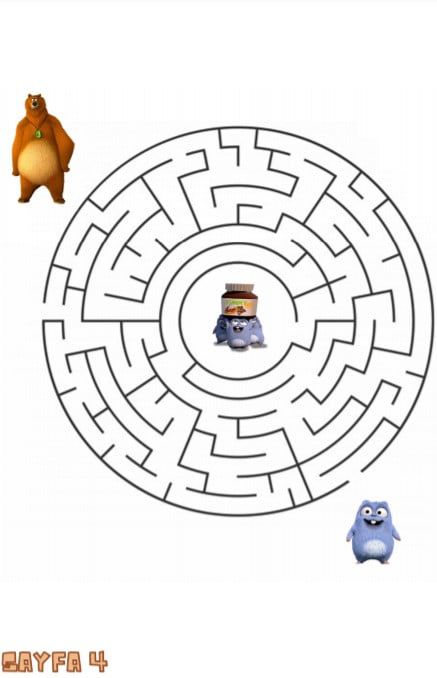 Grizzy ve Lemmingler - Hikayeli Boyama Kitabı-Dinossi