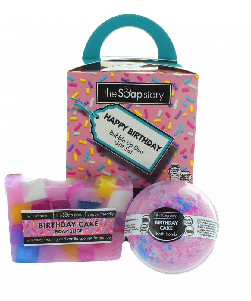 The Soap Story - Sabun ve Banyo Bombası Mutlu Doğum Günü Hediye Seti-Dinossi