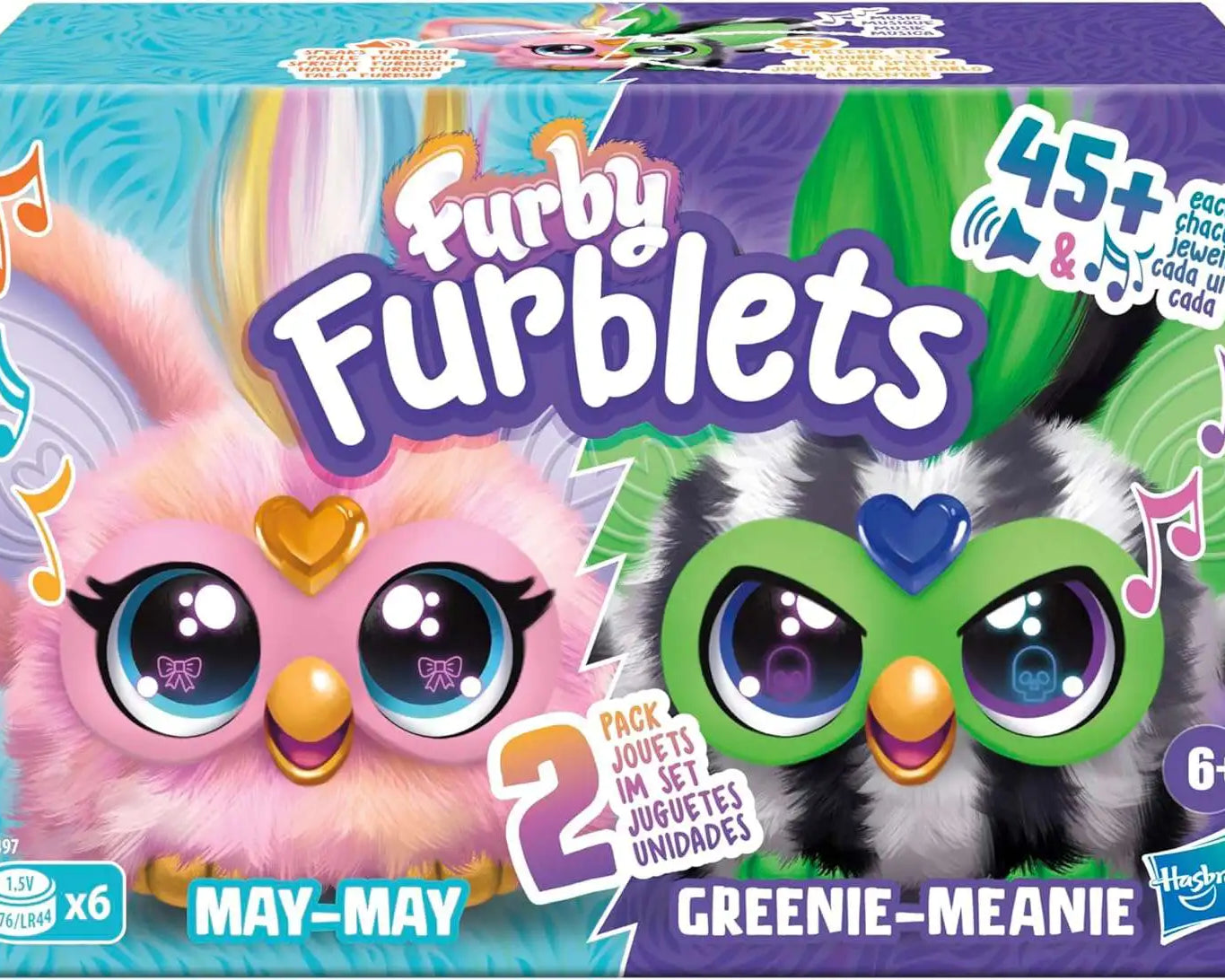 Hasbro - Mini Furby Furblets May-May ve Greenie-Meanie 2li Oyuncakları