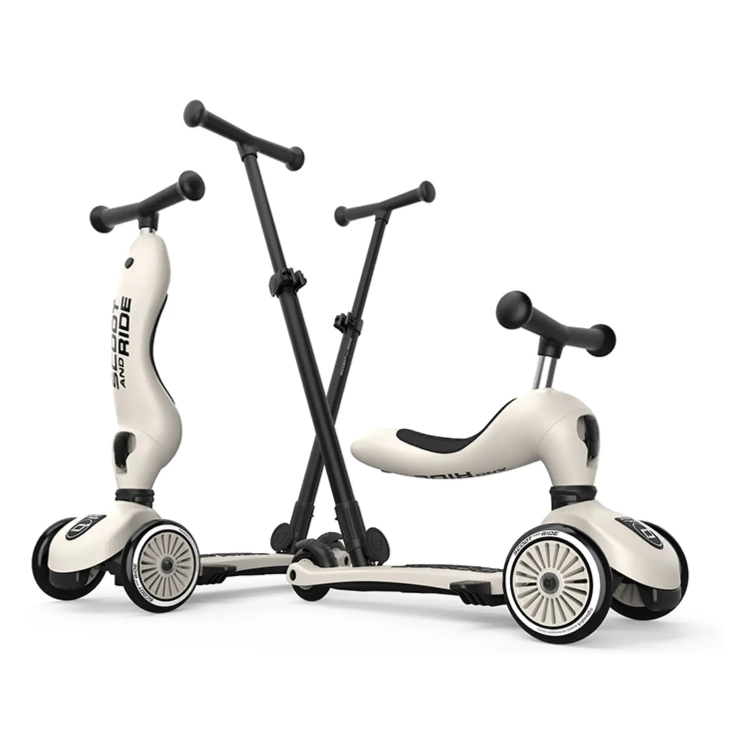 Scoot & Ride - Highwaykick 1 Push&Go evrimsel scooter | Bej