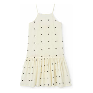 The Animals Observatory - Polka Dot Patterned Hummingbird Dress | White