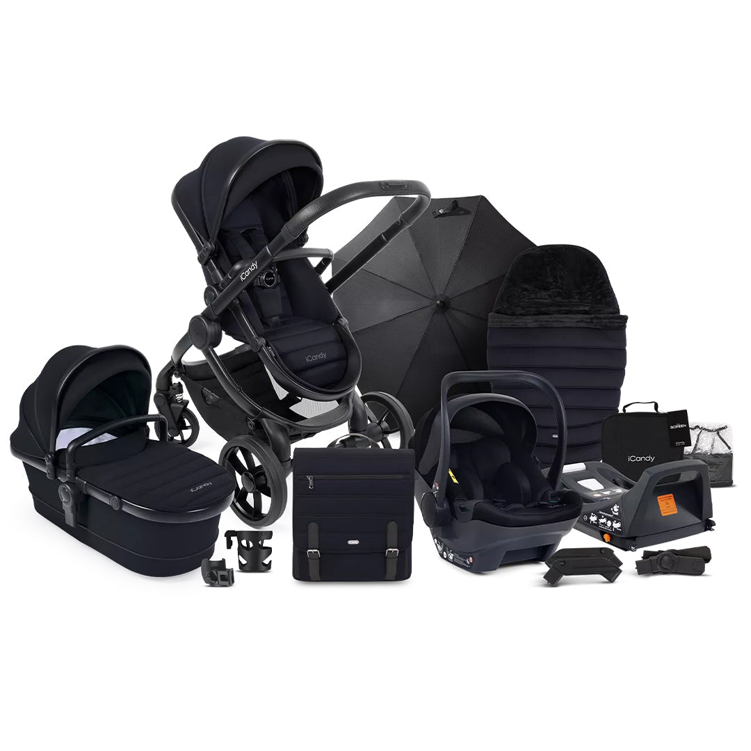 icandy-peach-7-complete-travel-system-icandy-cocoon-black-flat_32939373-712c-4dec-9574-c10b62dcd072 | Natural Baby Shower