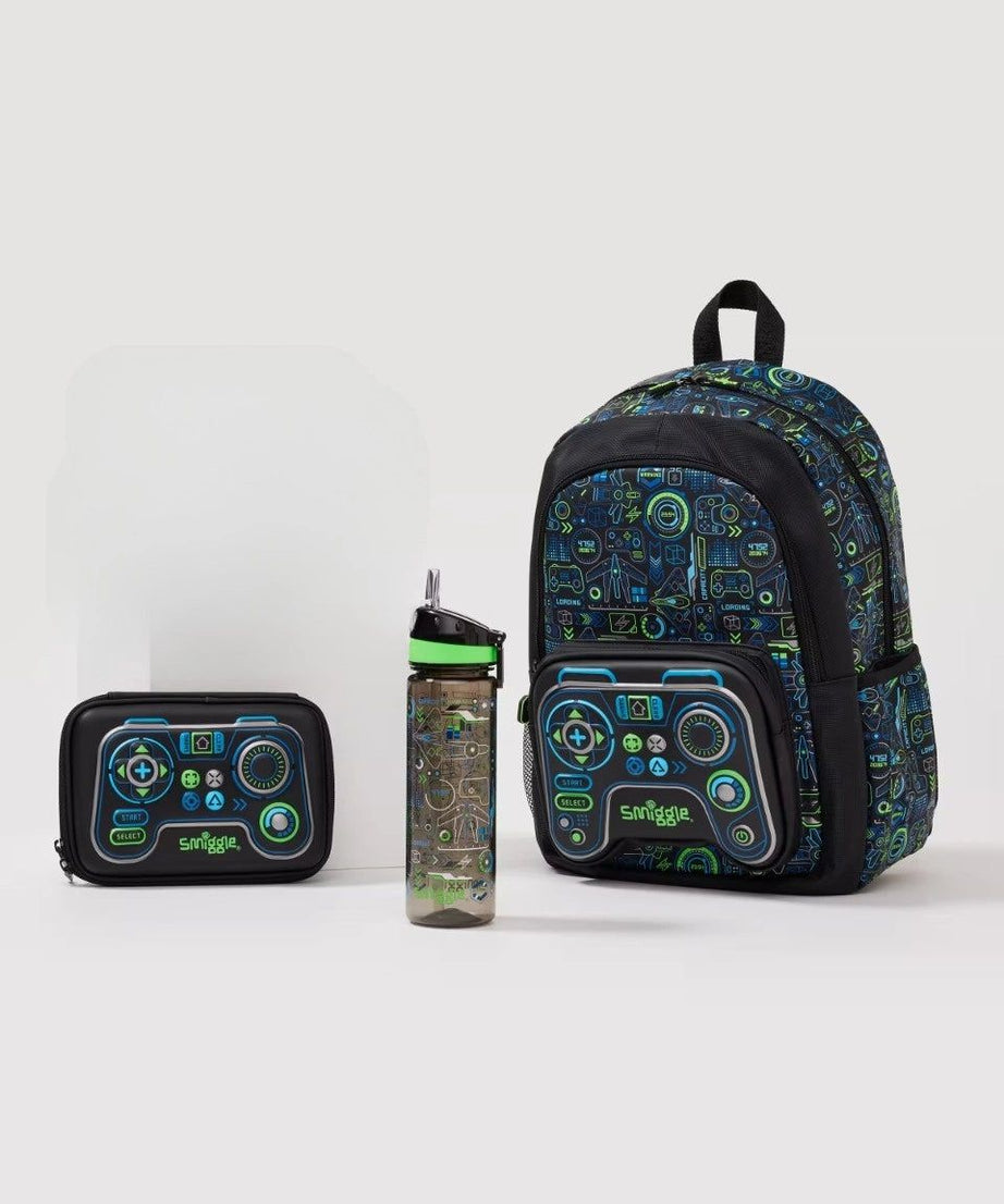 Smiggle - Virtual 3lü Okul Çanta Seti-Dinossi