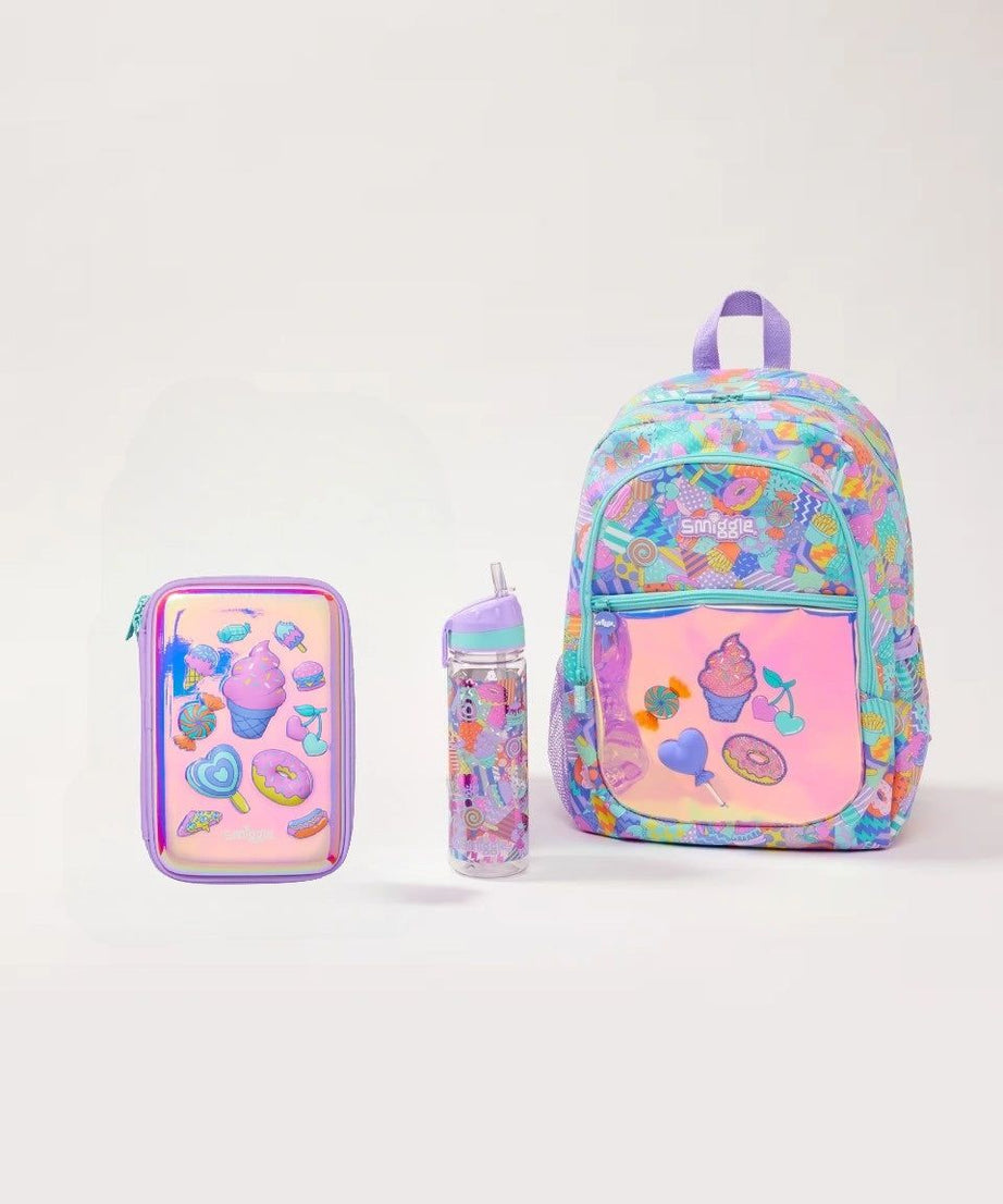 Smiggle - Away 3'lü Okul Çanta Seti-Dinossi