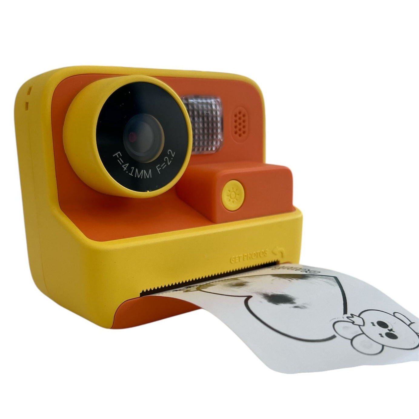 iPixi – Fotocamera Digitale per Foto e Video con Stampa Istantanea Arancione