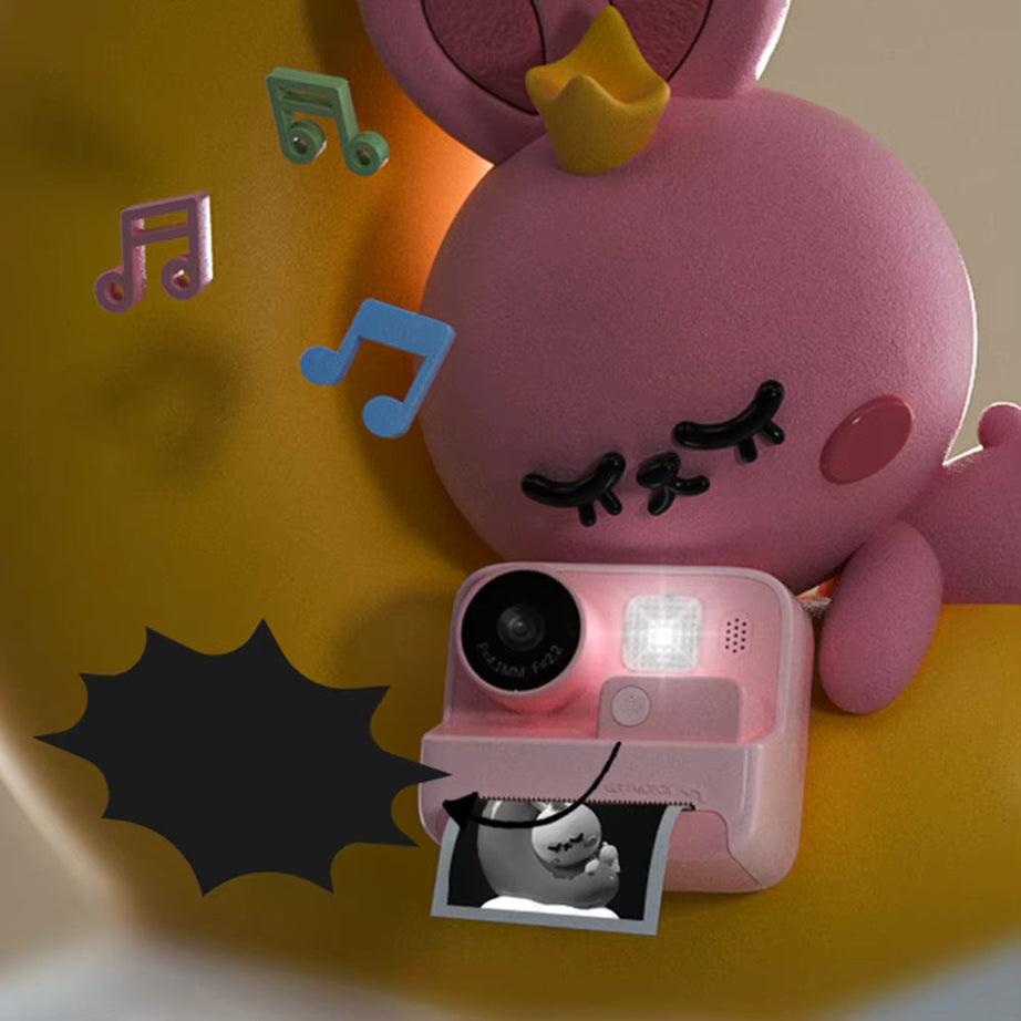 iPixi – Fotocamera Digitale per Foto e Video con Stampa Istantanea Arancione