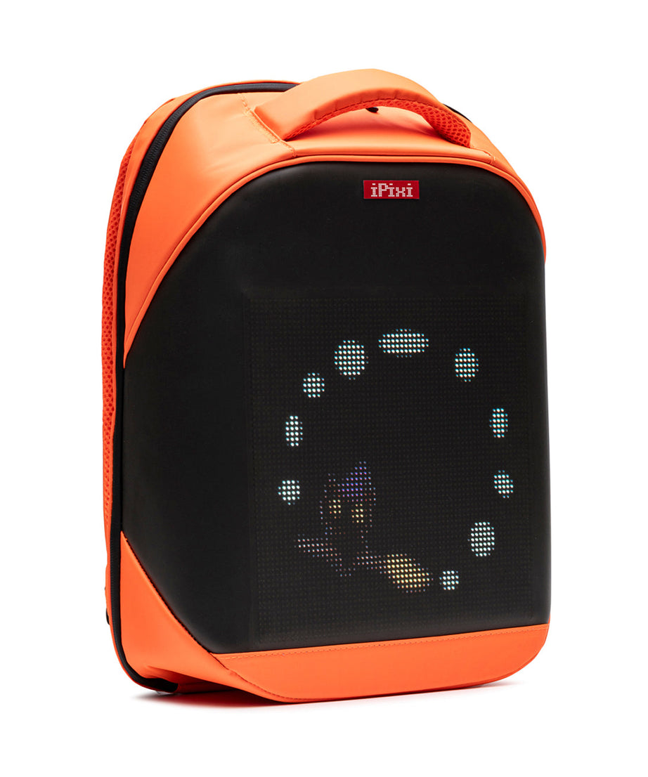 iPixi – Mochila Laranja Média com Tela LED