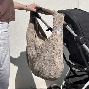 JEM + BEA Teddy XL Changing Bag - Fawn-Changing Bags-Fawn- | Natural Baby Shower