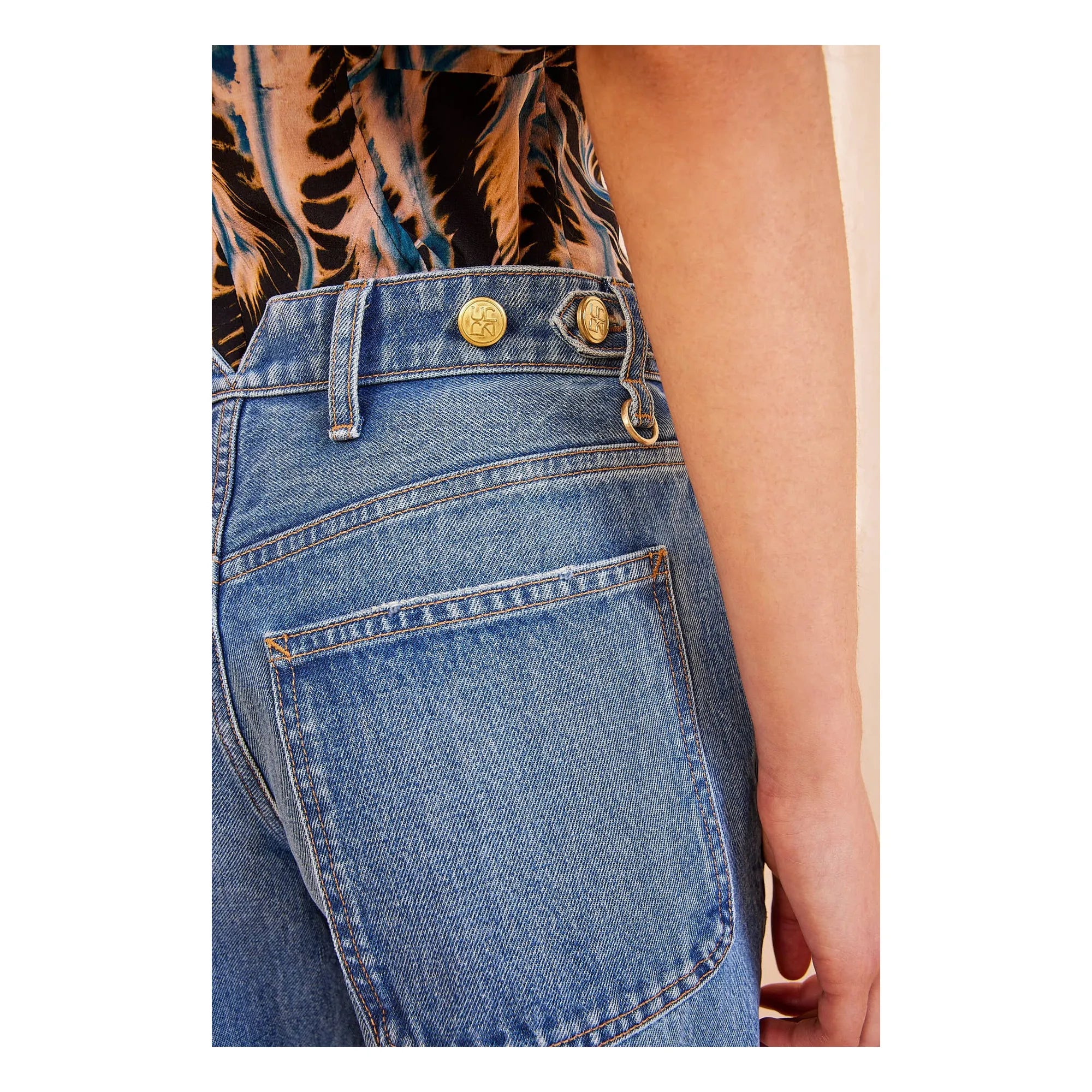 Ulla Johnson - Jean The Asher | Orta Mavi