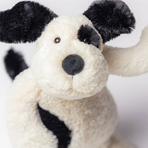 JellyCat – Bashful Black & Cream Puppy Plüschtier 31 cm