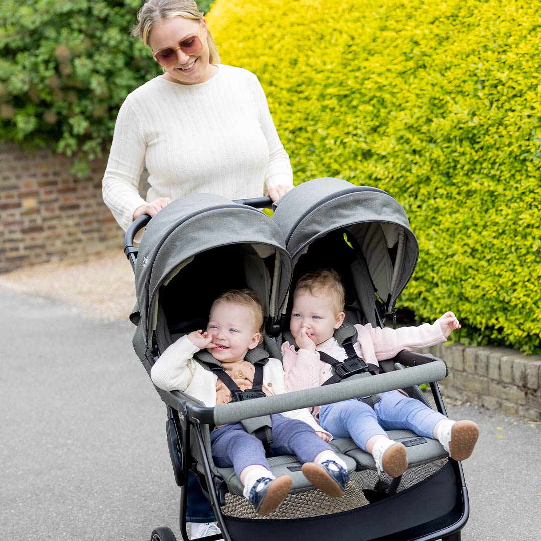 Joie Signature Estrella Twin Stroller - Evergreen-Strollers-Evergreen-One Size | Natural Baby Shower