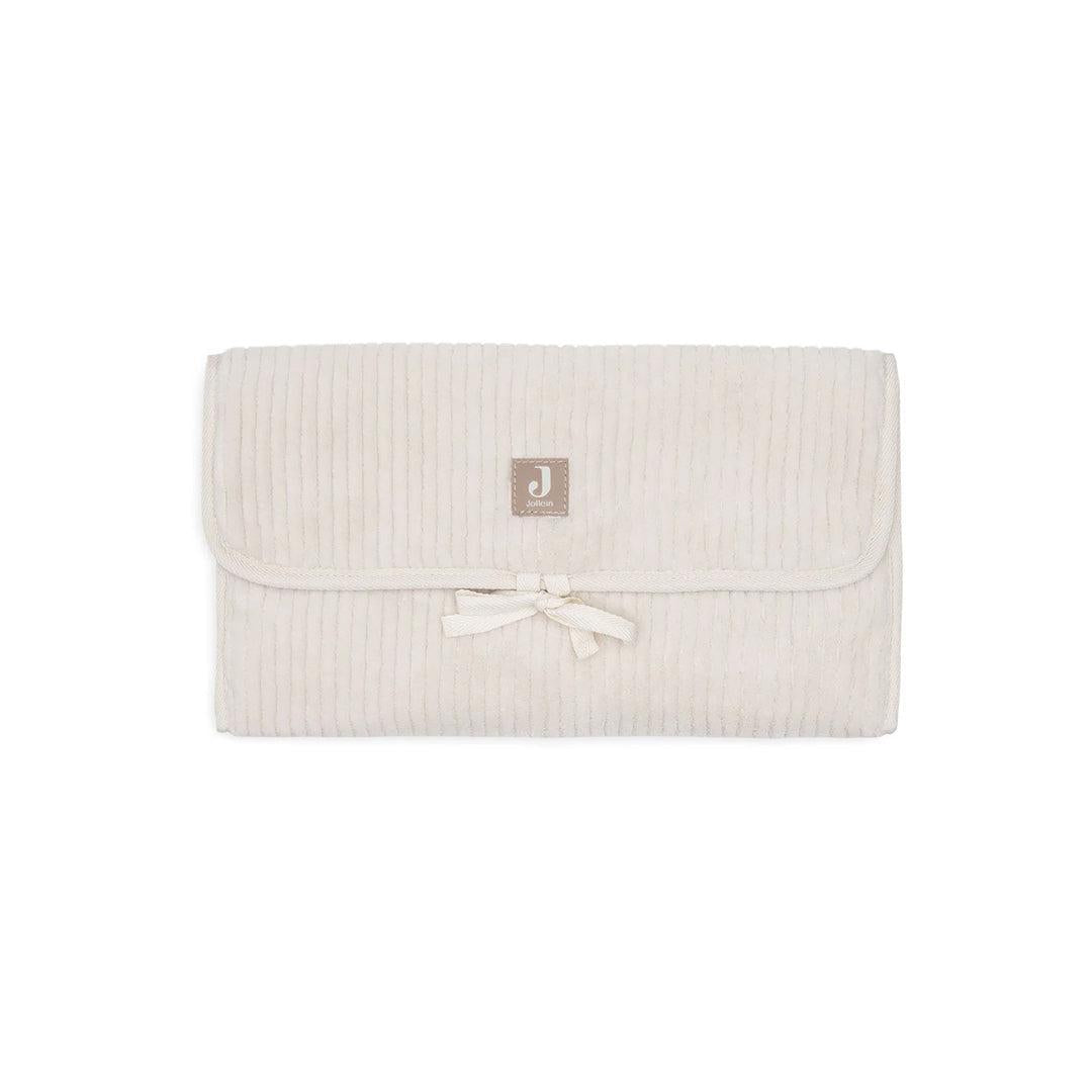 Jollein Changing Pad With Storage Pockets Cloudy Rib - Oatmeal-Changing Mats-Oatmeal- | Natural Baby Shower