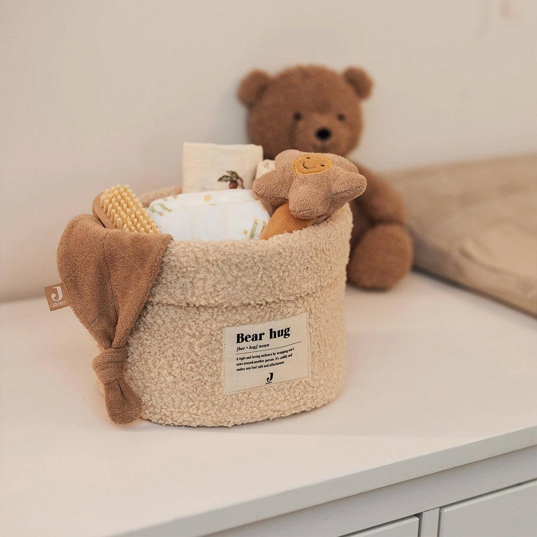 Jollein Changing Table/Storage Basket - Boucle Natural-Changing Baskets-Boucle Natural- | Natural Baby Shower