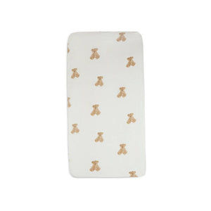 Jollein Jersey Fitted Sheet - Teddy Bear-Sheets-Teddy Bear- | Natural Baby Shower