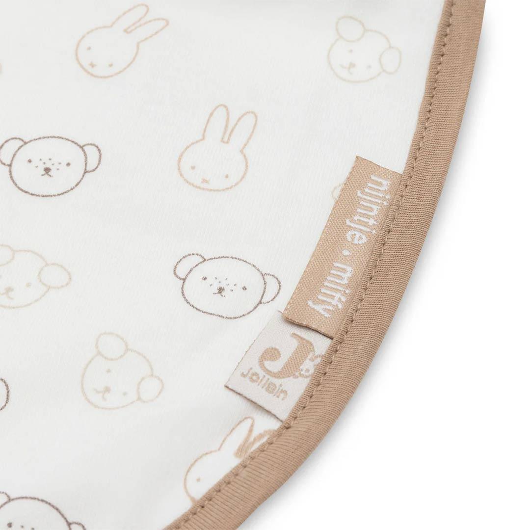 Jollein Jersey Waterproof Bibs - 5 Pack - Miffy Heads-Bibs-Miffy Heads- | Natural Baby Shower