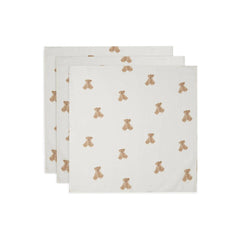 Jollein Muslin Cloth (3pack) - Teddy Bear-Muslin Squares-Teddy Bear- | Natural Baby Shower