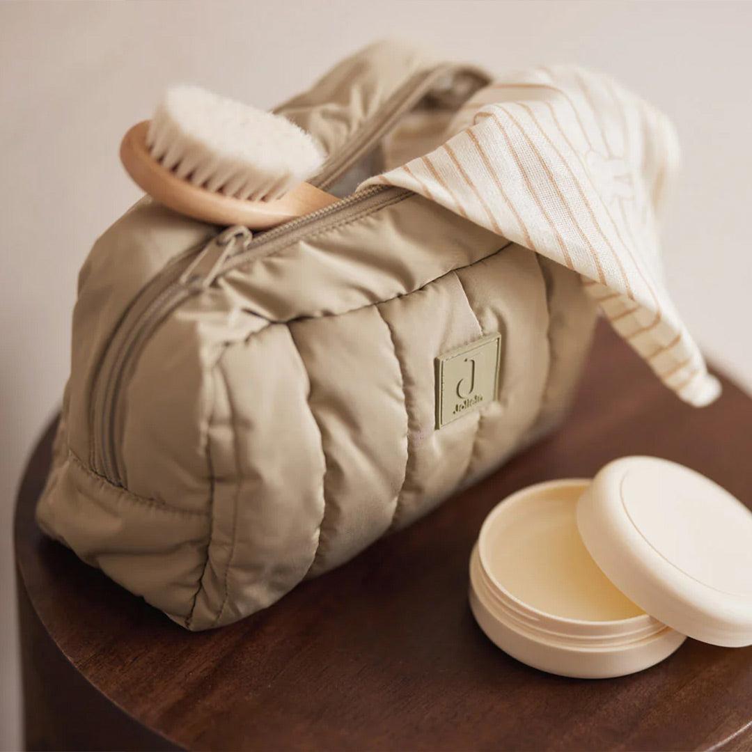 Jollein Puffed Nappy Pouch - Olive Green-Changing Bag Pouches-Olive Green- | Natural Baby Shower