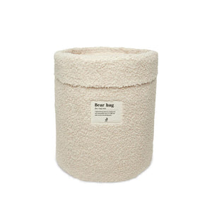 Jollein Storage Basket - Boucle Biscuit-Storage Baskets-Boucle Biscuit-29x33 cm | Natural Baby Shower