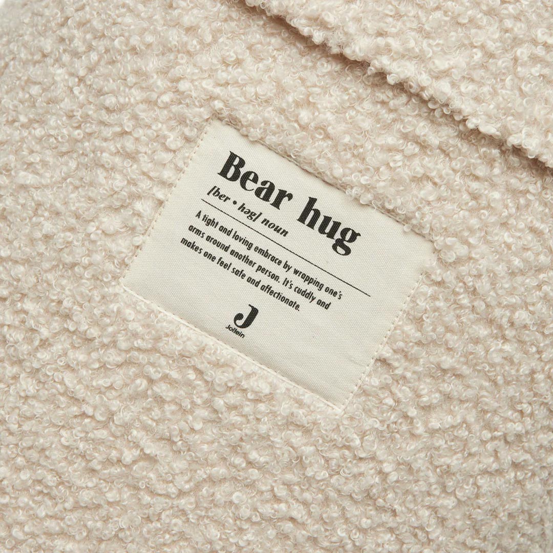 Jollein Storage Basket - Boucle Biscuit-Storage Baskets-Boucle Biscuit-29x33 cm | Natural Baby Shower