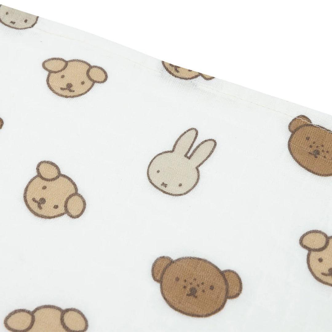 Jollein 3 Pack Small Muslin Cloth 70x70cm - Miffy And Friends-Muslin Squares-Miffy And Friends- | Natural Baby Shower