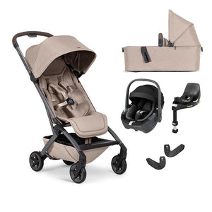 Joolz Aer 2 | Maxi Cosi Travel System-Travel Systems-Sandy Taupe-With Carrycot | Natural Baby Shower