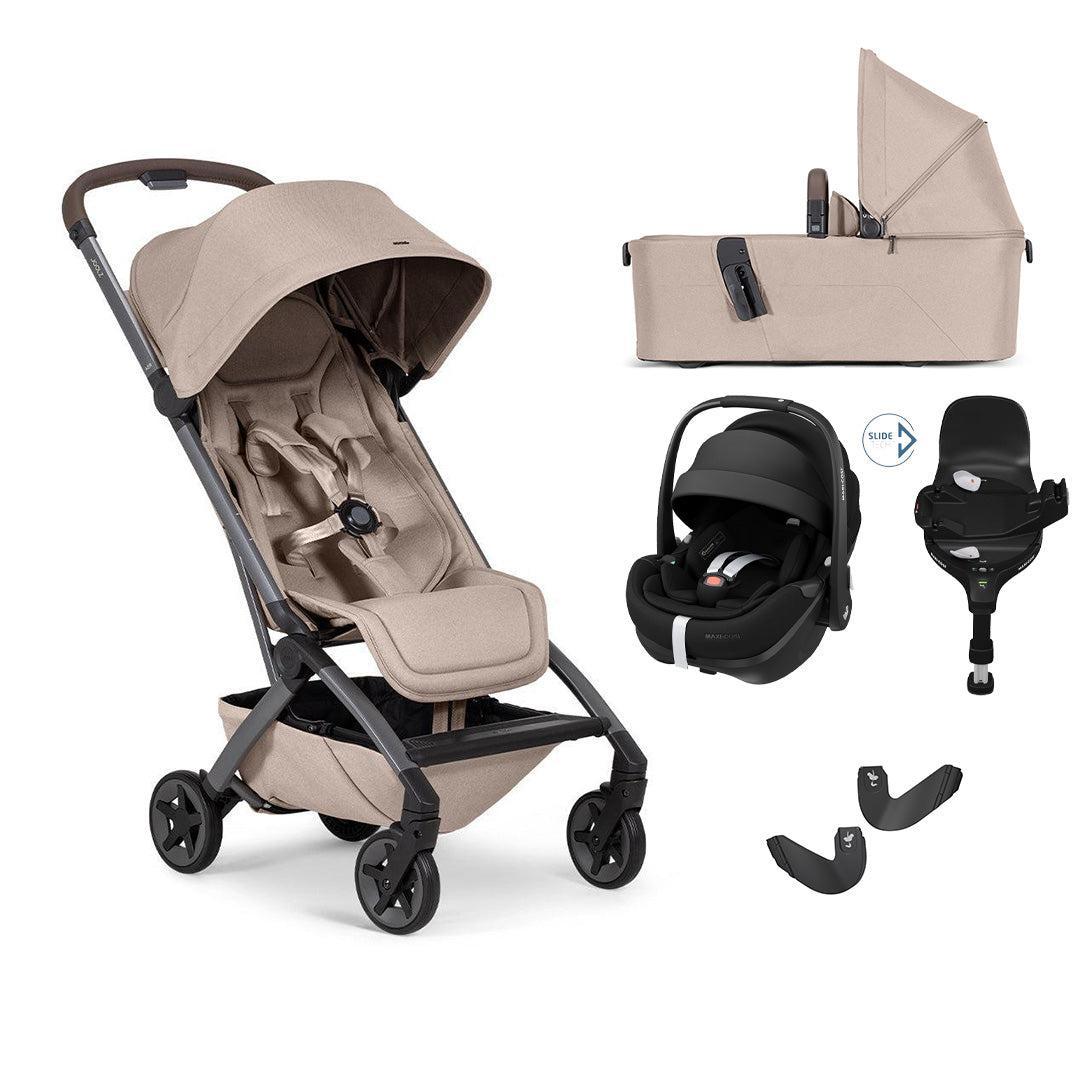 Joolz Aer 2 | Maxi Cosi Travel System-Travel Systems-Sandy Taupe-With Carrycot | Natural Baby Shower