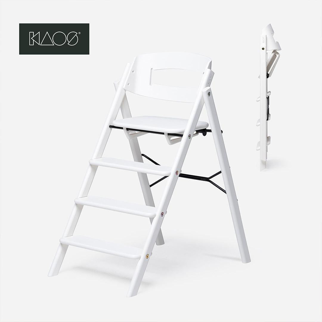 KAOS KLAPP® Highchair - Beech - White-Highchairs-White- | Natural Baby Shower